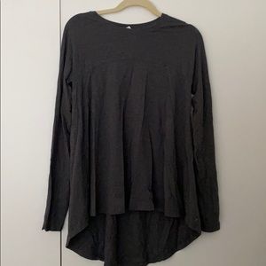 Lululemon Grey High low Long sleeve